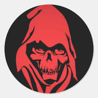 Adesivo Redondo Grim Reaper Sticker