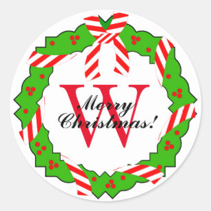 ADESIVO REDONDO GRINALDA #1 DO CHIQUE STICKER_CHRISTMAS NO BRANCO