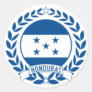 Adesivo Redondo Grinalda de Honduras