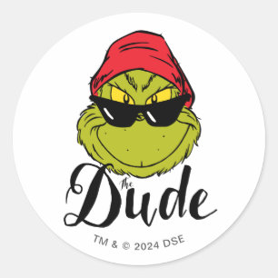 Adesivo Redondo Grinch O Cara