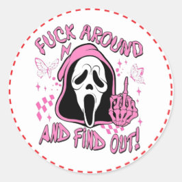 Adesivo Redondo Gritar Stikers