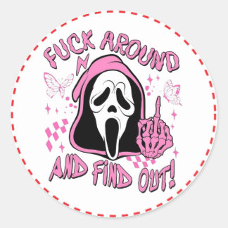 Adesivo Redondo Gritar Stikers