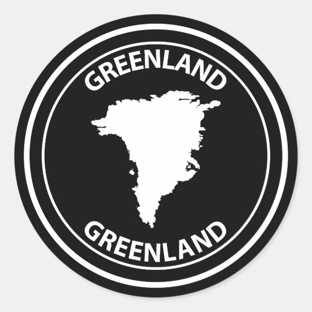 Adesivo Redondo Groenlândia (Frente)