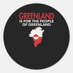 Adesivo Redondo Groenlândia É Para As Pessoas Da Groenlândia