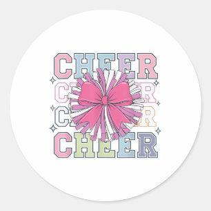 Adesivo Redondo Groovy Cheer Coquette Arco Cheerhead