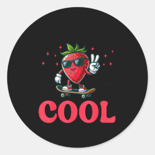 Adesivo Redondo Groovy Tão Berry Legal Amante de Frutas Temporada
