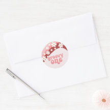 Groovy Um Retro daisy boho floral primeiro anivers