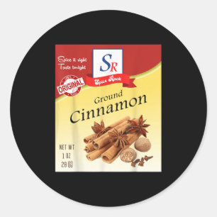 Adesivo Redondo Ground Cinnamon Sce Condiume Feriado Sce