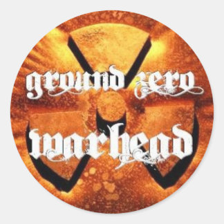 Adesivo Redondo Ground Zero Warhead Rusted