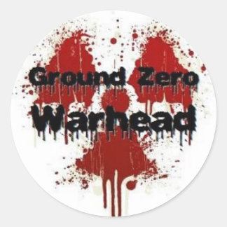 Adesivo Redondo Ground Zero Warhead Splatter