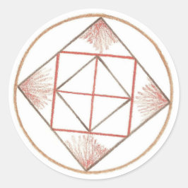 Adesivo Redondo Grounding Mandala