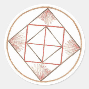 Adesivo Redondo Grounding Mandala