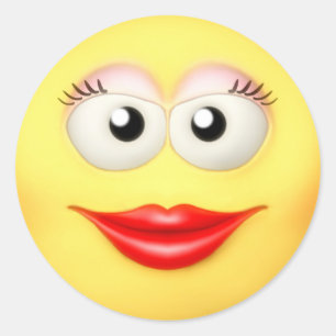 Adesivo Redondo Grrl Sticker