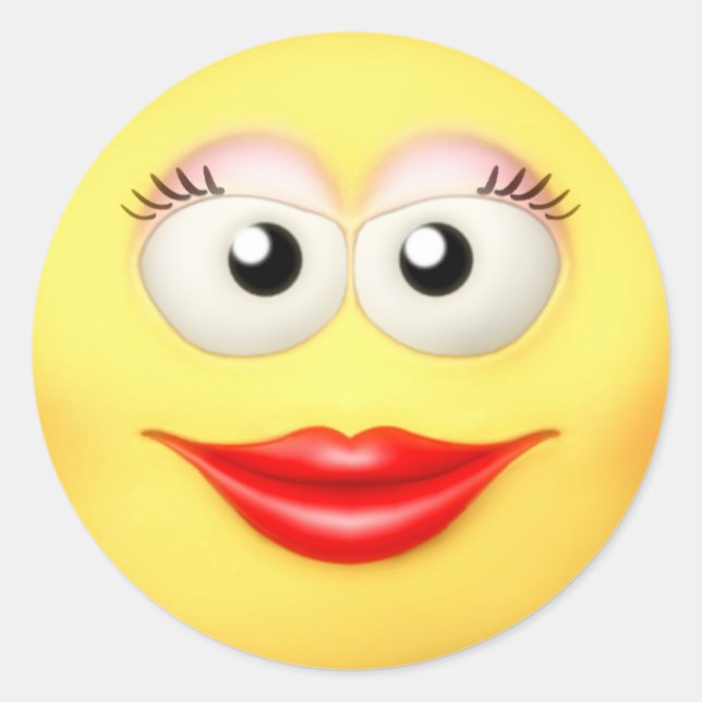 Adesivo Redondo Grrl Sticker (Frente)