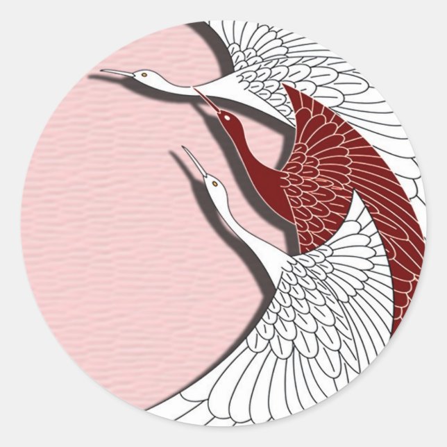 Adesivo Redondo Gruas voadoras (Frente)