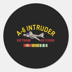 Adesivo Redondo Grumman A-6 Intruso Vietnam Veteran Intrusder Airc