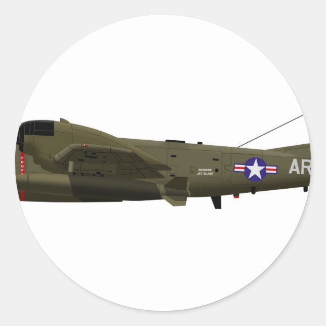 Adesivo Redondo Grumman OV-1 Mohawk (Frente)