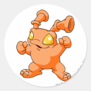 Adesivo Redondo Grundo Orange