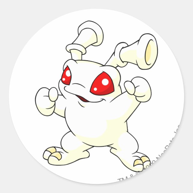 Adesivo Redondo Grundo White (Frente)