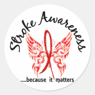 Adesivo Redondo Grunge Tattoo Butterfly 6.1 Strok