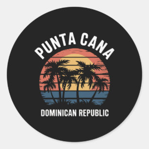 Adesivo Redondo Grupo Amigos da Praia da Família Punta Cana Souven