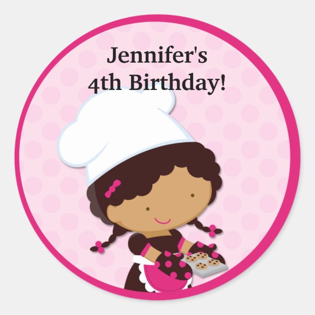 Adesivo Redondo Grupo Baking Favor Stickers (Frente)