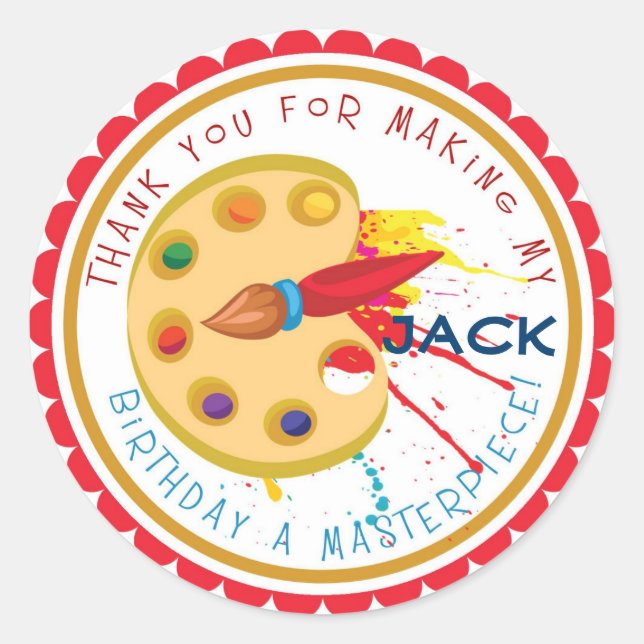 Adesivo Redondo Grupo de Arte Stickers (Frente)