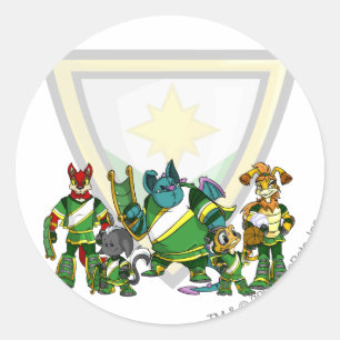 Adesivo Redondo Grupo de Brightvale da equipe