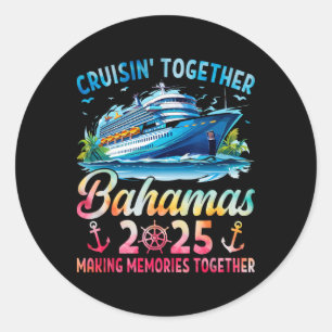 Adesivo Redondo Grupo de Esquadrão de Cruzeiros da Família Bahamas