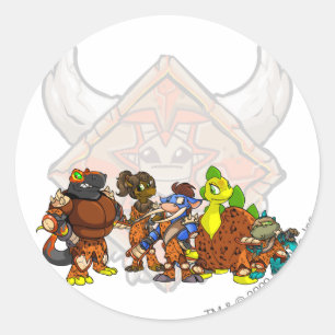 Adesivo Redondo Grupo de Tyrannia da equipe