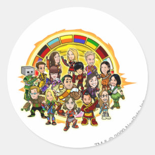 Adesivo Redondo Grupo do Funcionarios Altador