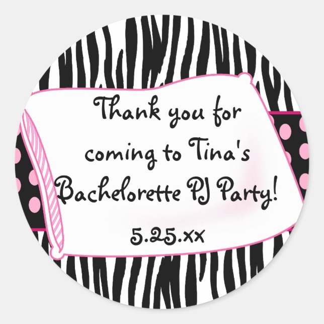 Adesivo Redondo Grupo Pajama Round Pinks Sticker (Frente)