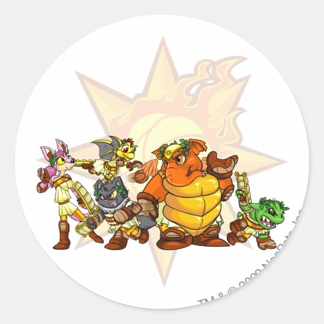 Adesivo Redondo Grupo Team Altador (Frente)