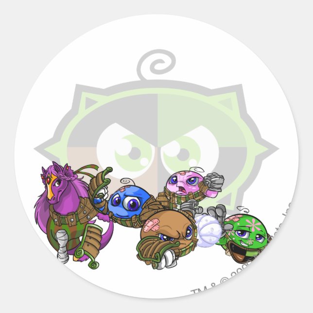 Adesivo Redondo Grupo Team Kiko Lake (Frente)