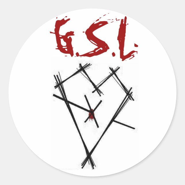 Adesivo Redondo GSL Sticker (Frente)