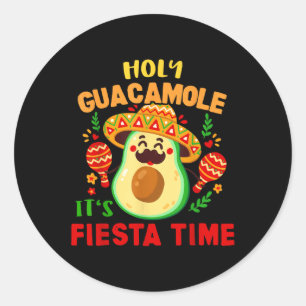 Adesivo Redondo Guacamole Cinco De Mayo Mexicano Fiesta Gift _ Men