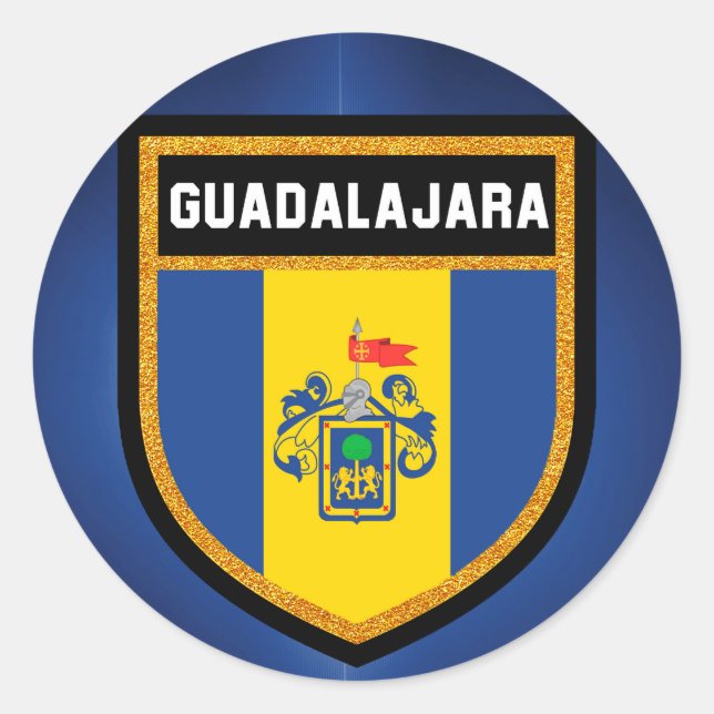 Adesivo Redondo Guadalajara Flag (Frente)