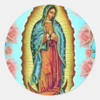 ADESIVO REDONDO GUADALUPE VIRGIN MÉXICO 11 PRODUTOS PERSONALIZÁVEI
