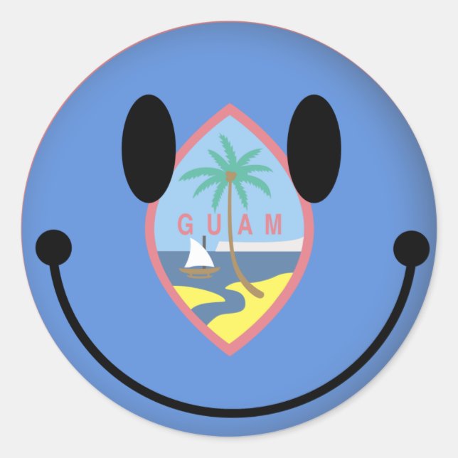 Adesivo Redondo Guam (Frente)