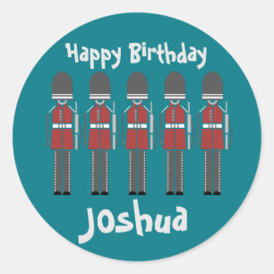 Adesivo Redondo Guarda da Rainha de Londres