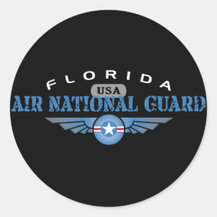 Adesivo Redondo Guarda Nacional da Florida Air
