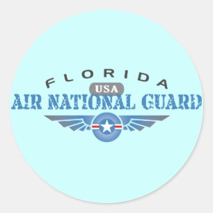 Adesivo Redondo Guarda Nacional da Florida Air