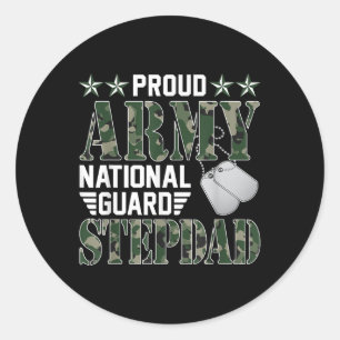 Adesivo Redondo Guarda Nacional de Stepdad do Exército Ordenado
