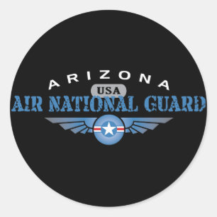 Adesivo Redondo Guarda nacional do ar da arizona