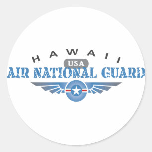 Adesivo Redondo Guarda Nacional Hawaii Air