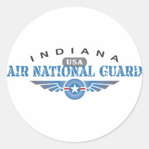 Adesivo Redondo Guarda Nacional Indiana Air
