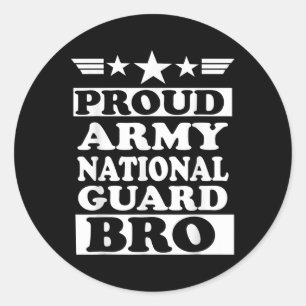 Adesivo Redondo Guarda Nacional Irmão do Exército Orgulhoso