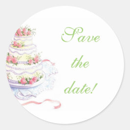 Adesivo Redondo Guardar a data dos selos do casamento