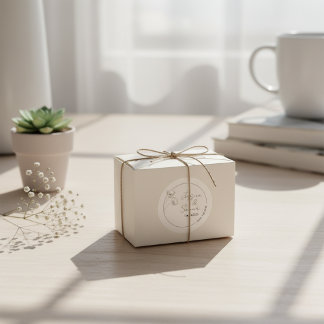 Adesivo Redondo Guardar O Casamento De Datas Mínimas De Poppy