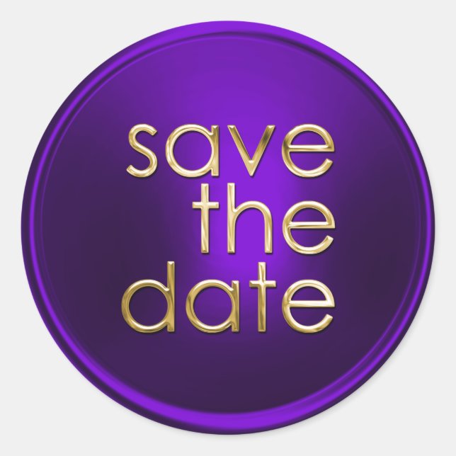 Adesivo Redondo Guardar o selo do envelope de data (Frente)